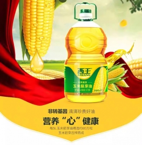 西王玉米胚芽油5L桶裝非轉(zhuǎn)基因物理壓榨食用油植物家用炒菜玉米油